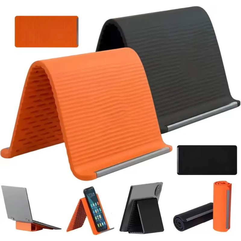Tablet Stand Accessories - Esnek Katlanabilir Silikon Telefon Tutucu Taşınabilir