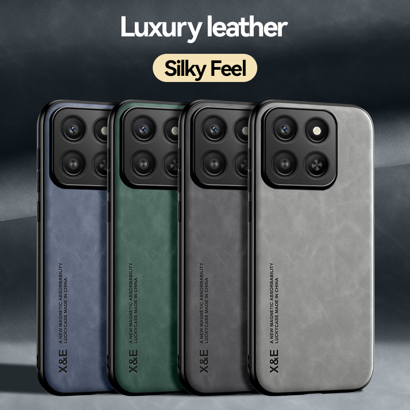 Magnetic Case Smart - Honor 400 için Lüks Deri Kılıf