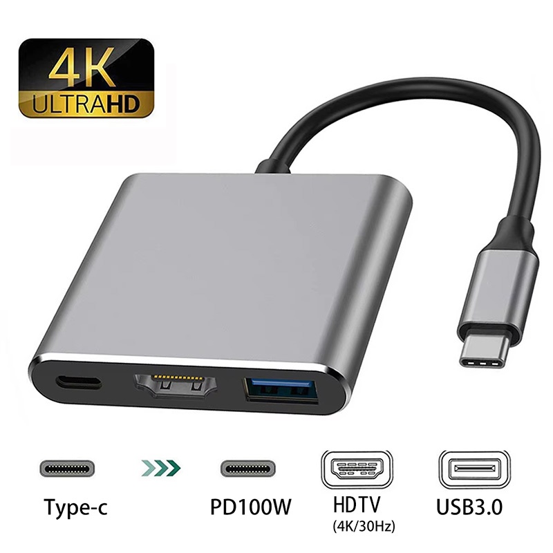 Hdmi Adapter Tablet - USB-C - HDMI uyumlu 3'ü 1