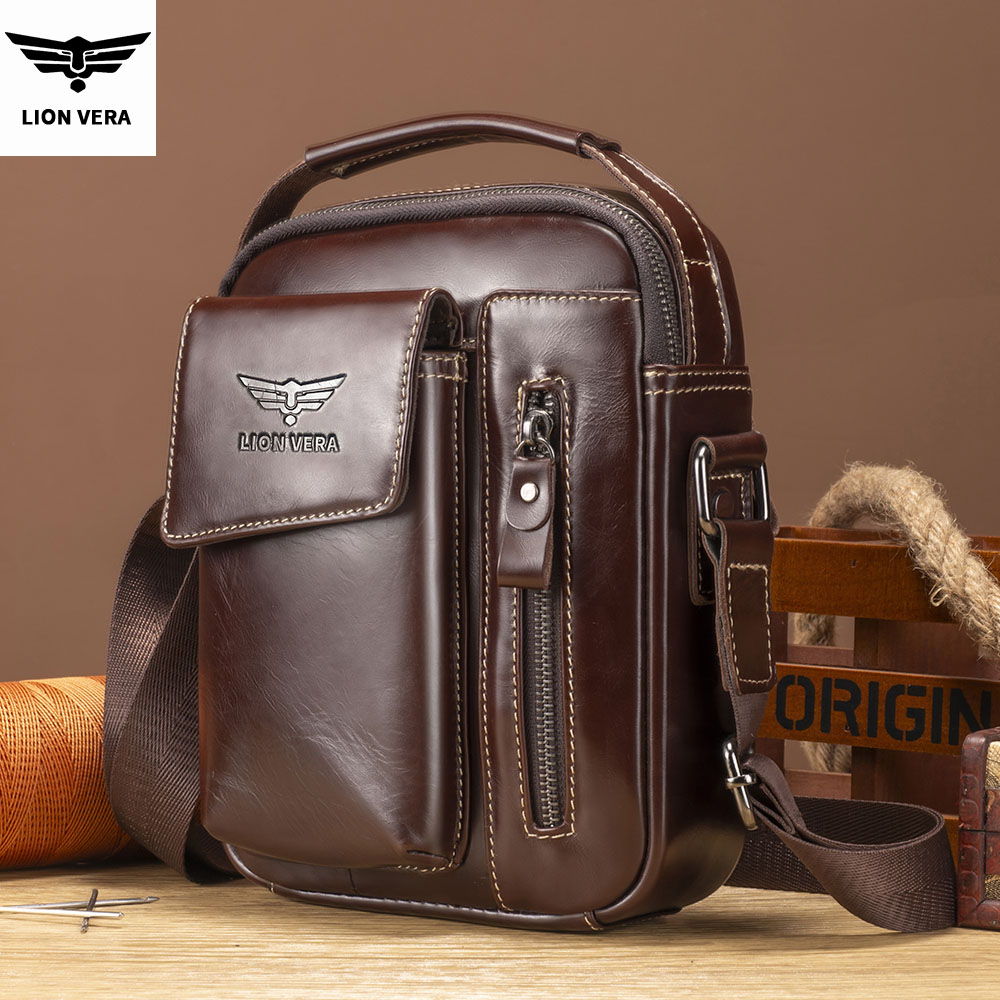 Tablet Shoulder Bag - LION VERA Erkek Hakiki Deri Omuz