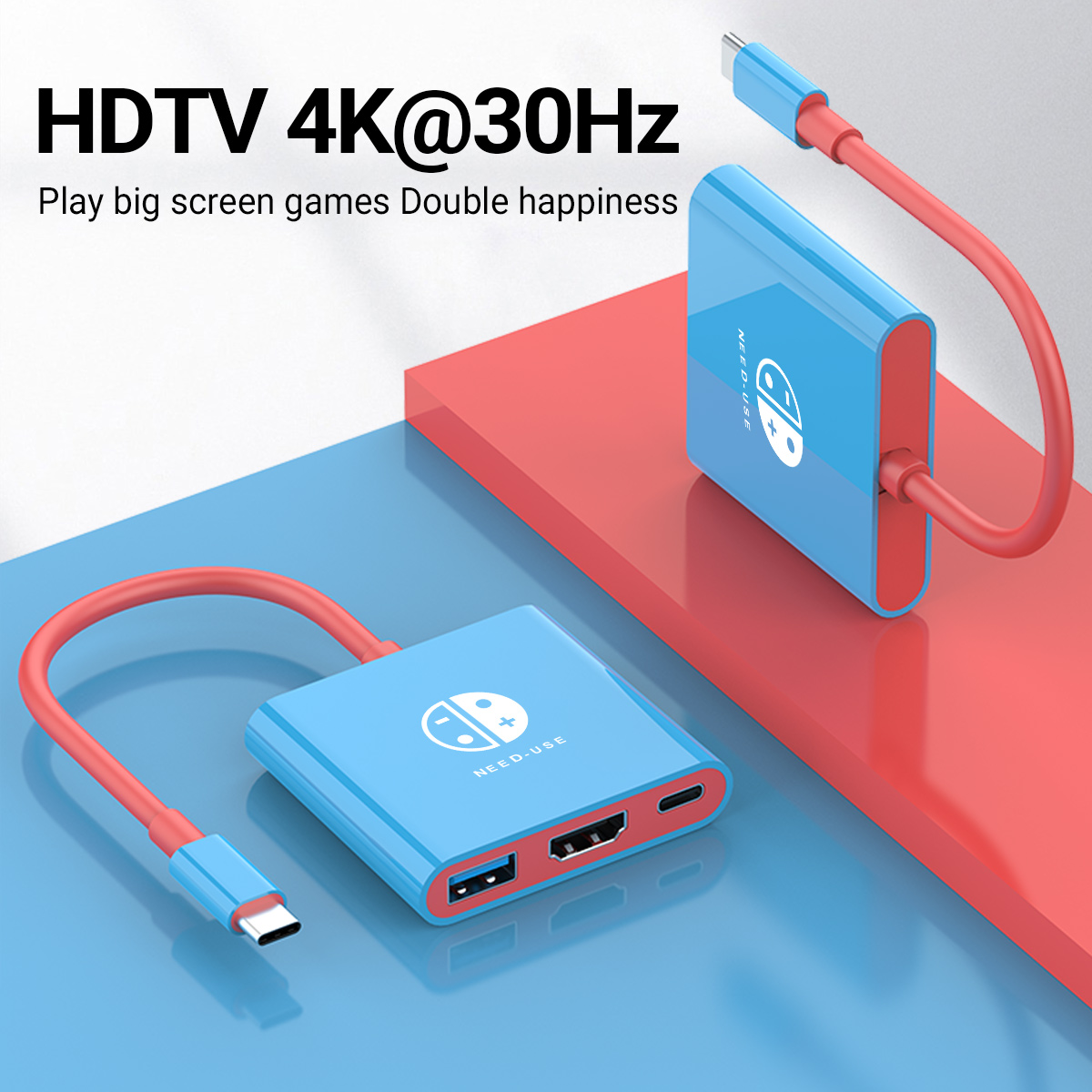 Hdmi Adapter Tablet - 3'ü 1 Arada USB C HUB