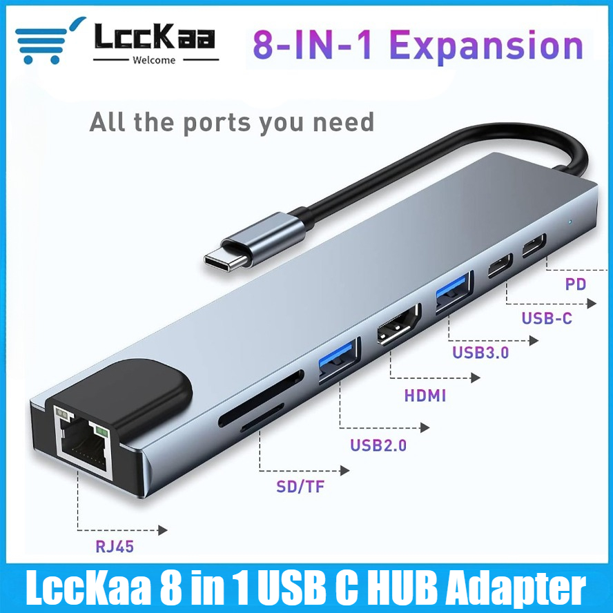 Hdmi Adapter Tablet - USB C Hub 8/7'si 1 arada