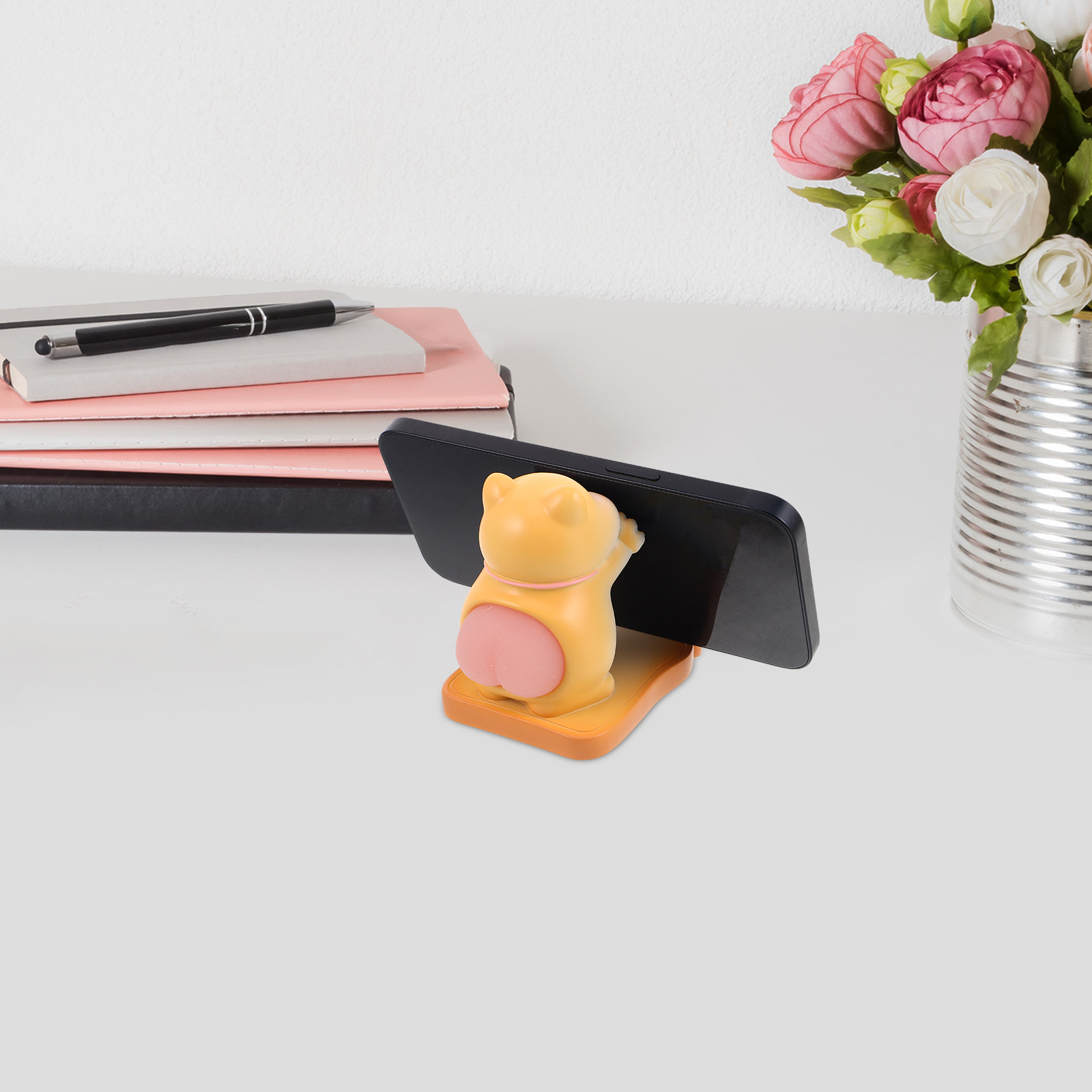 Tablet Stand Accessories - Sevimli Kedi Telefon Tutucu Reçine Karikatür