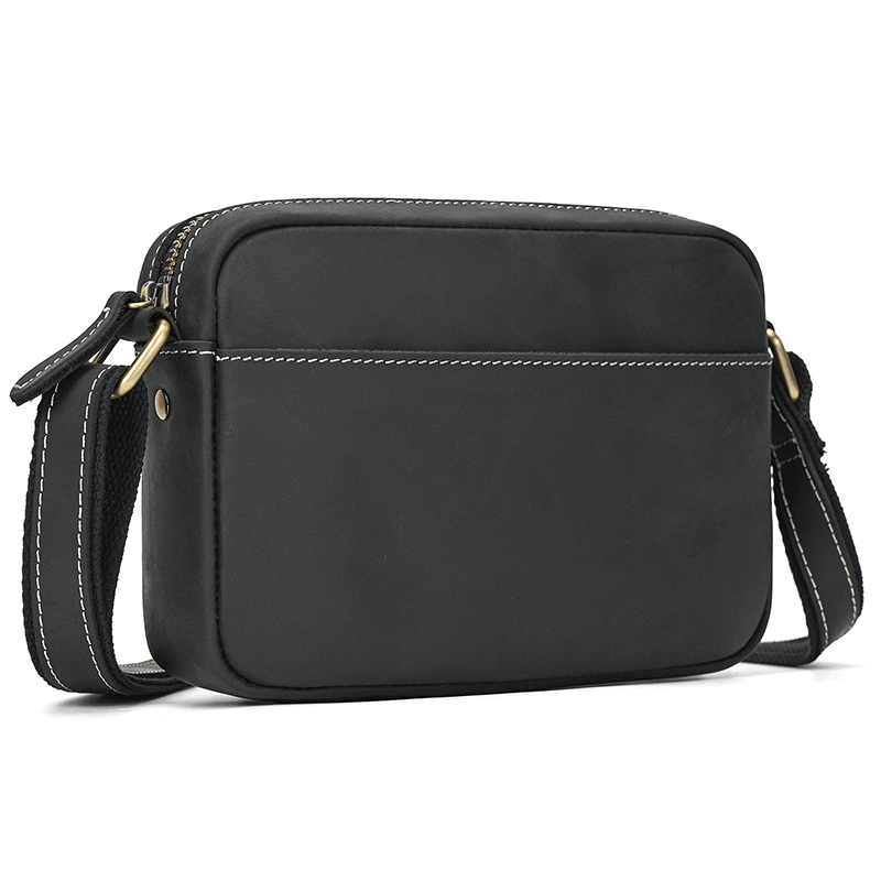 Tablet Shoulder Bag - Çılgın At deri erkek crossbody çanta