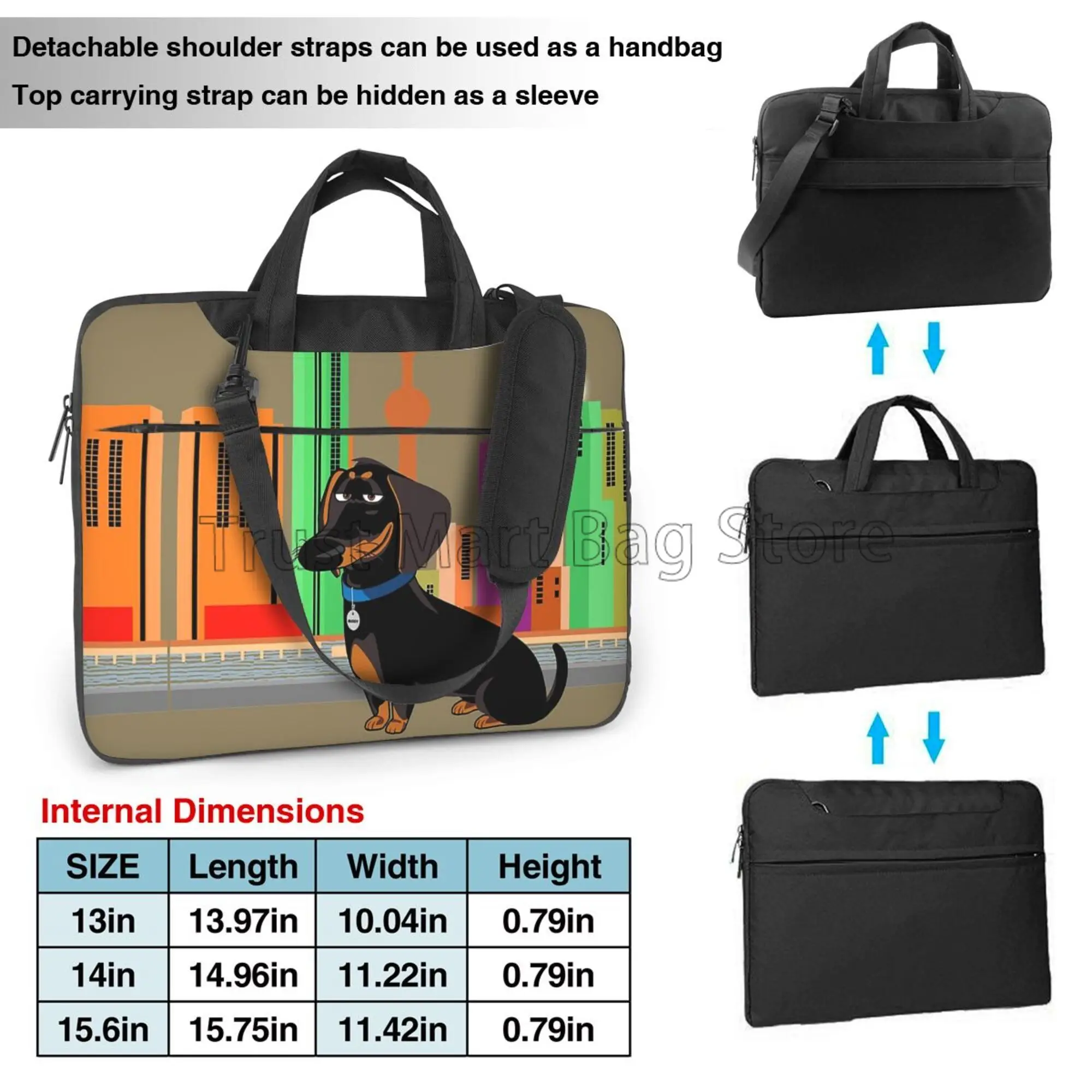Sevimli Dachshund baskı dizüst - Tablet Shoulder Bag incelemesi ve fiyatı