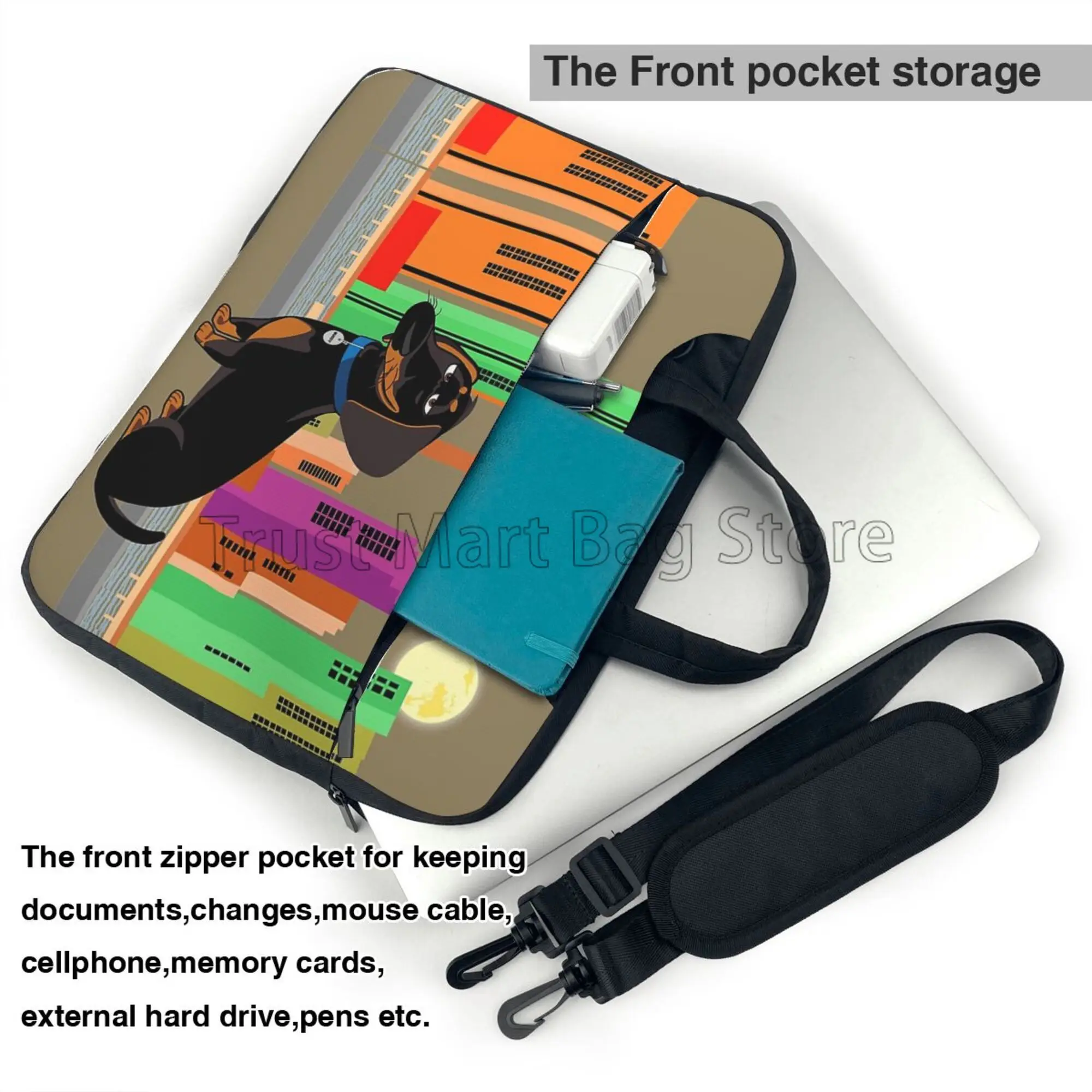 Sevimli Dachshund baskı dizüst - Tablet Shoulder Bag incelemesi ve fiyatı