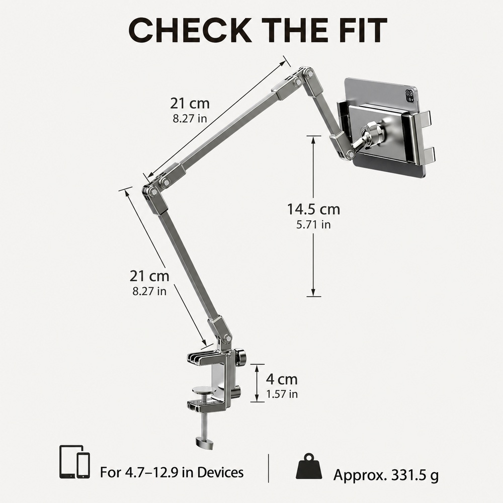 4.7-12.9 İnç Telefon ve Tablet - Tablet Stand Accessories incelemesi ve fiyatı