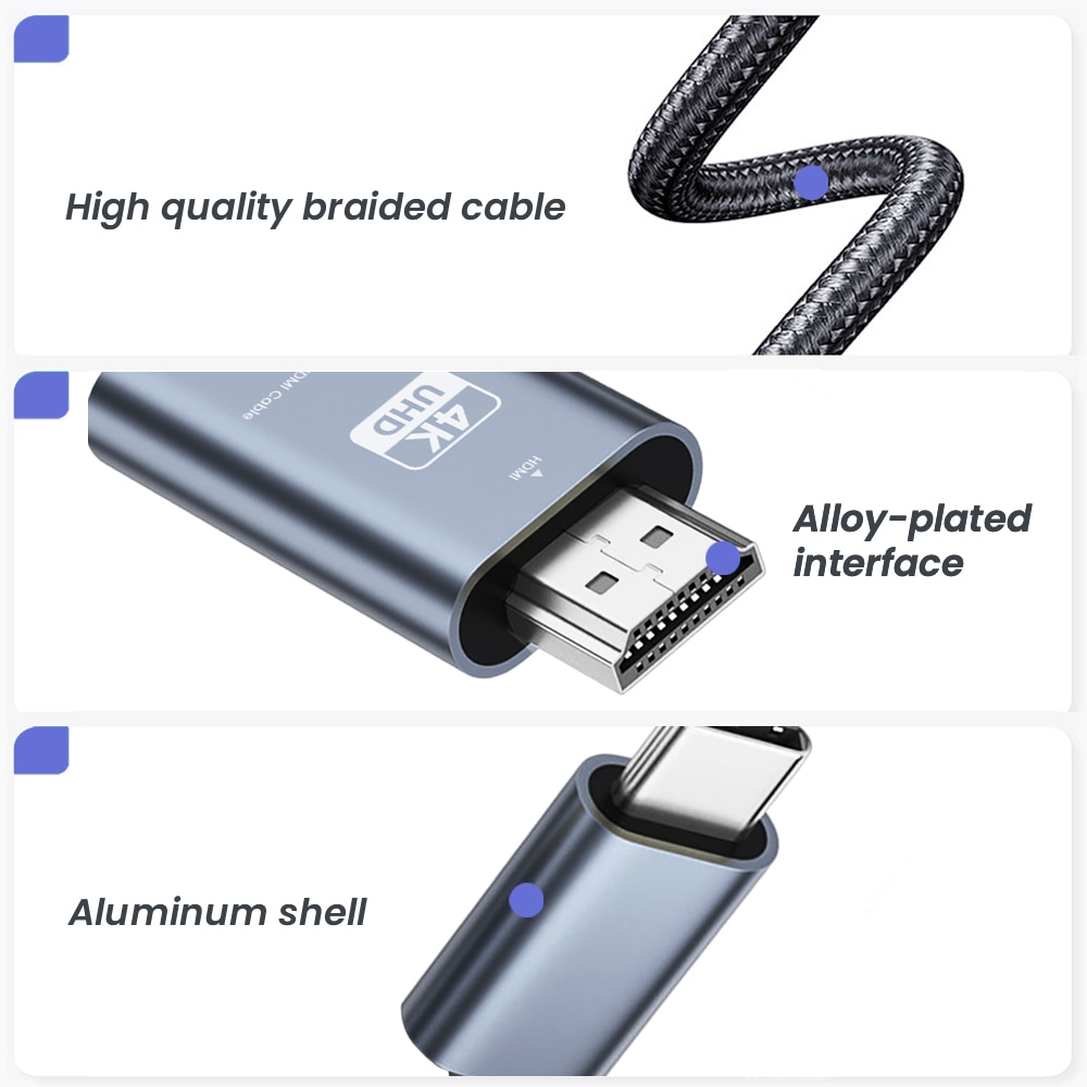 NIERBO USB C - HDMI Kablosu 6. - Hdmi Adapter Tablet incelemesi ve fiyatı