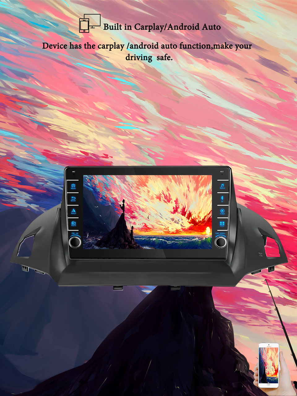 8G + 128G Android 14 Ford Kuga - Tablet Danish Mobile & Accessories Faisalabad incelemesi ve fiyatı