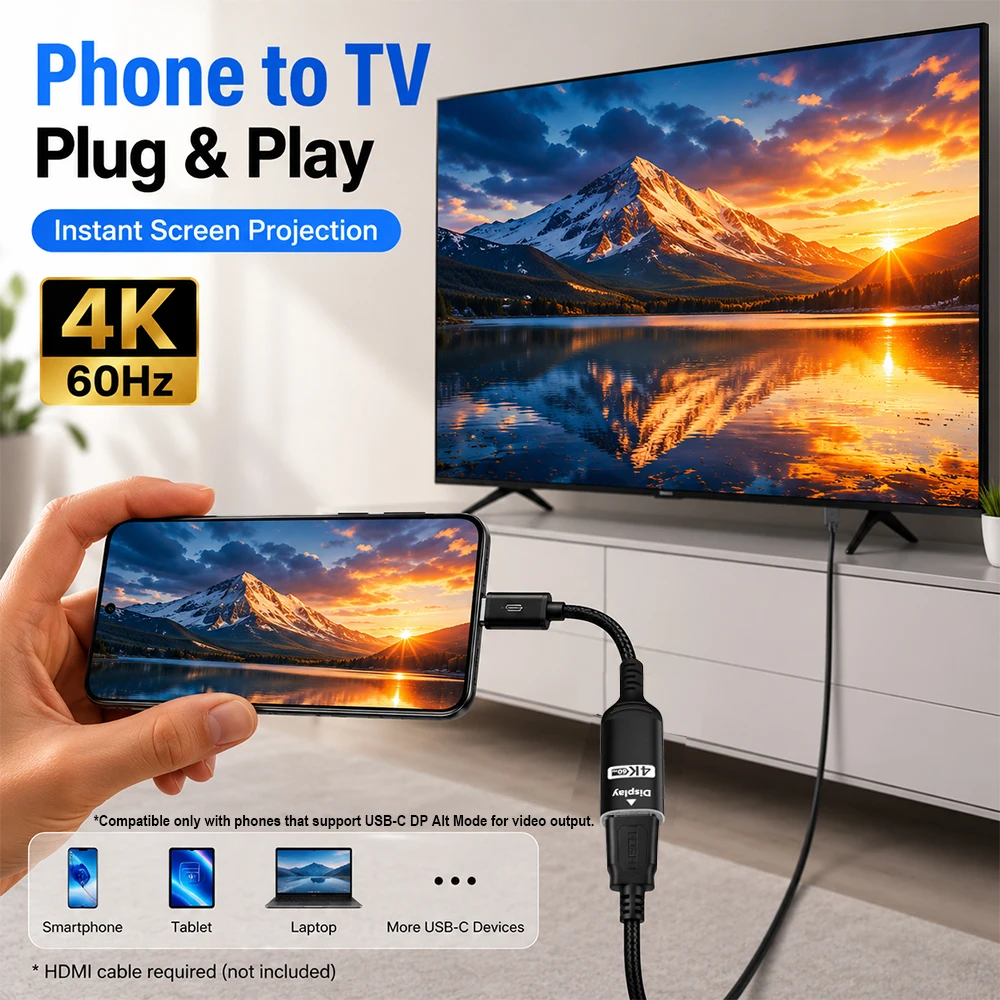 USB C - HDMI Adaptörü 4K@60Hz  - Hdmi Adapter Tablet incelemesi ve fiyatı