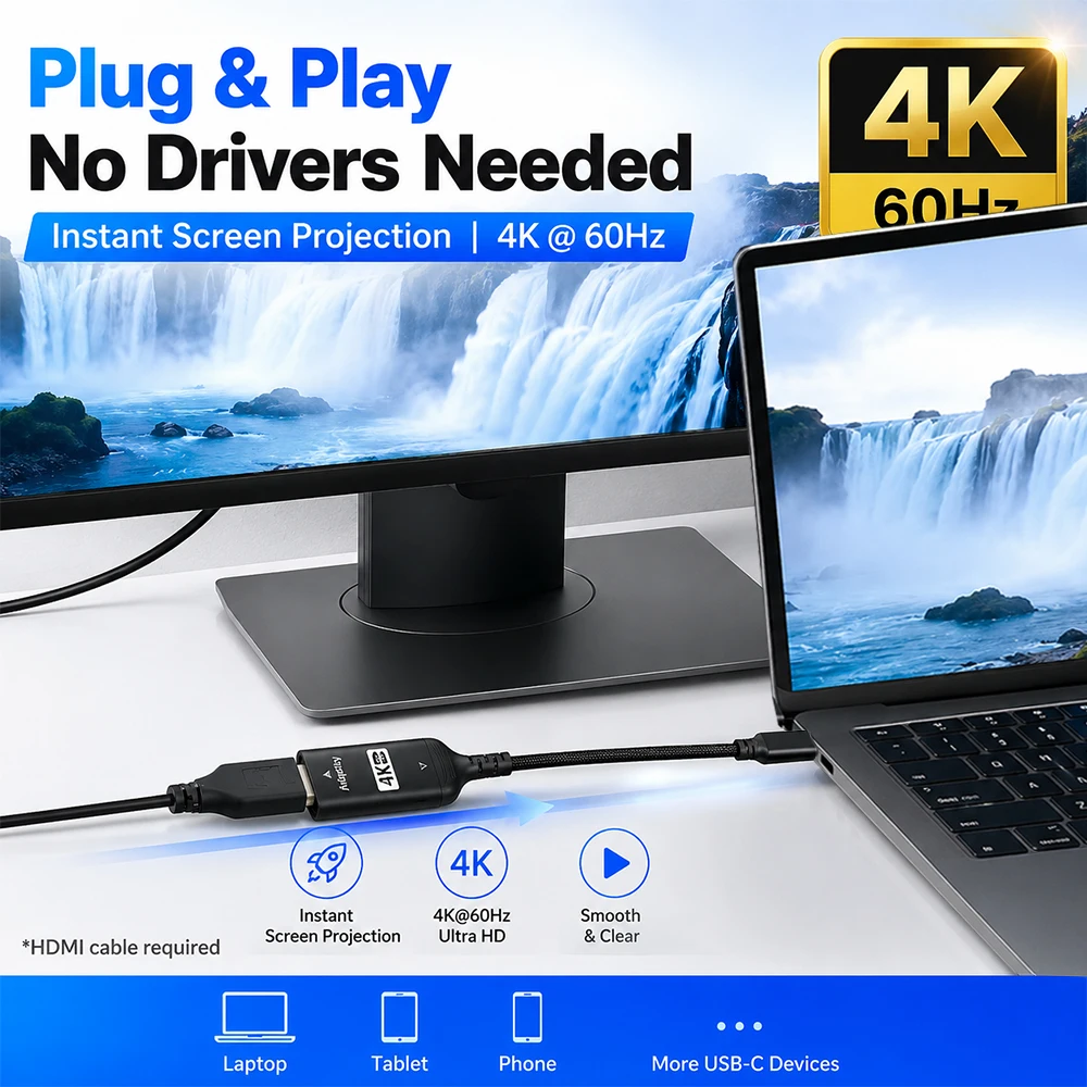 USB C - HDMI Adaptörü 4K@60Hz  - Hdmi Adapter Tablet incelemesi ve fiyatı