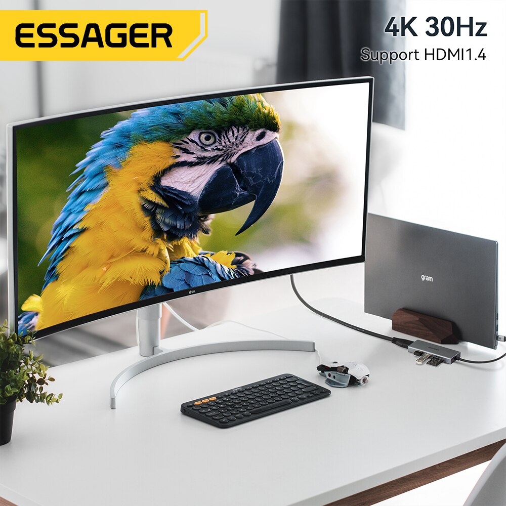 Essager 5 in 1 USB C HUB HDMI- - Hdmi Adapter Tablet incelemesi ve fiyatı