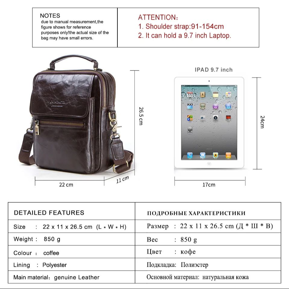 Hakiki Deri Sling Omuz Çantala - Tablet Shoulder Bag incelemesi ve fiyatı