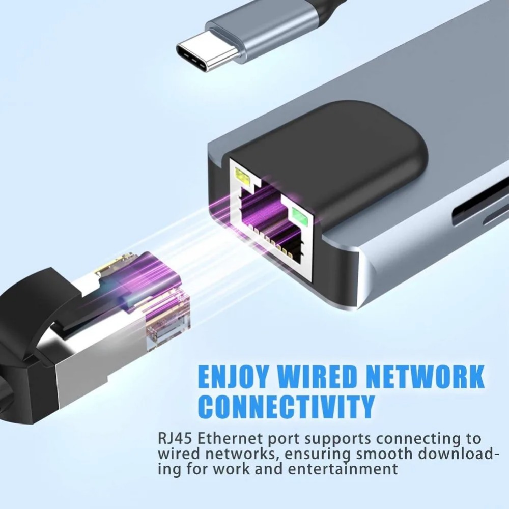 USB C Hub 8/7'si 1 arada 4K HD - Hdmi Adapter Tablet incelemesi ve fiyatı
