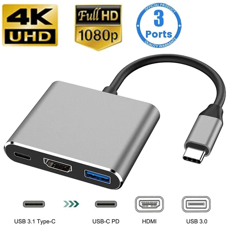 USB C HUB 3in1 Tip C 3.0 - HDM - Hdmi Adapter Tablet incelemesi ve fiyatı