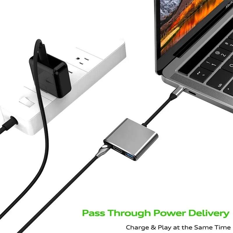 USB C HUB 3in1 Tip C 3.0 - HDM - Hdmi Adapter Tablet incelemesi ve fiyatı