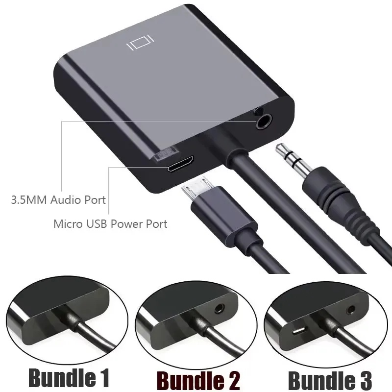 1-4 adet HD 1080P HDMI - VGA K - Hdmi Adapter Tablet incelemesi ve fiyatı