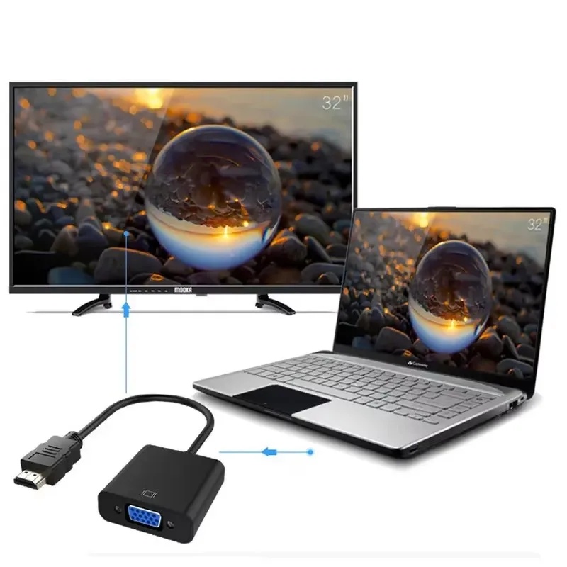 1-4 adet HD 1080P HDMI - VGA K - Hdmi Adapter Tablet incelemesi ve fiyatı